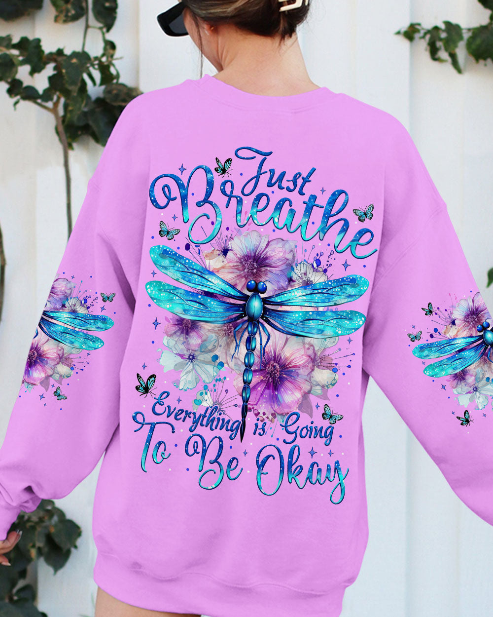 JUST BREATHE DRAGONFLY ALL OVER PRINT - TYTM1504252