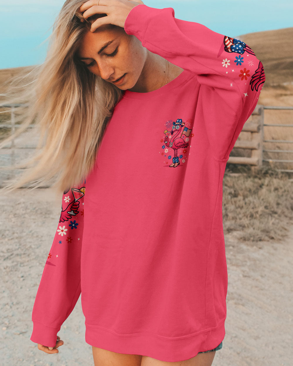 PRETTY IN PINK FLAMINGO ALL OVER PRINT - TYTM1505252