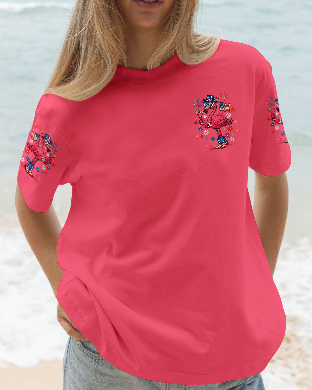 PRETTY IN PINK FLAMINGO ALL OVER PRINT - TYTM1505252