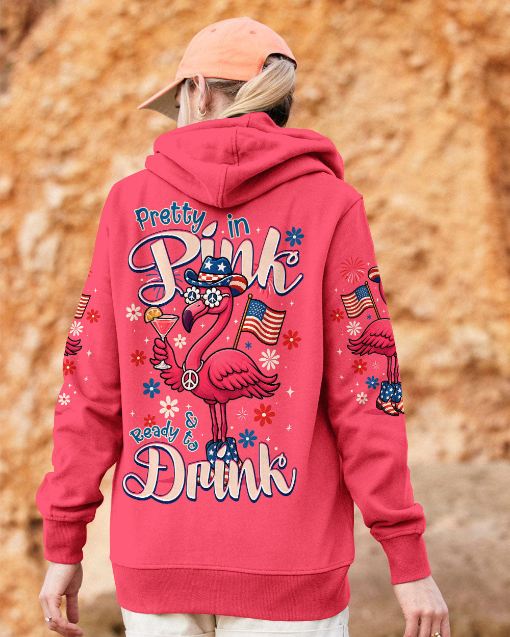 PRETTY IN PINK FLAMINGO ALL OVER PRINT - TYTM1505252