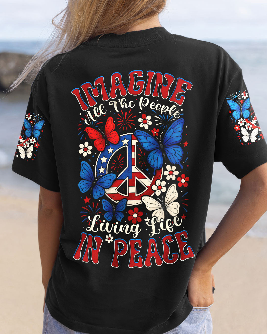 IMAGINE ALL THE PEOPLE LIVING LIFE IN PEACE ALL OVER PRINT - TYTM1505254