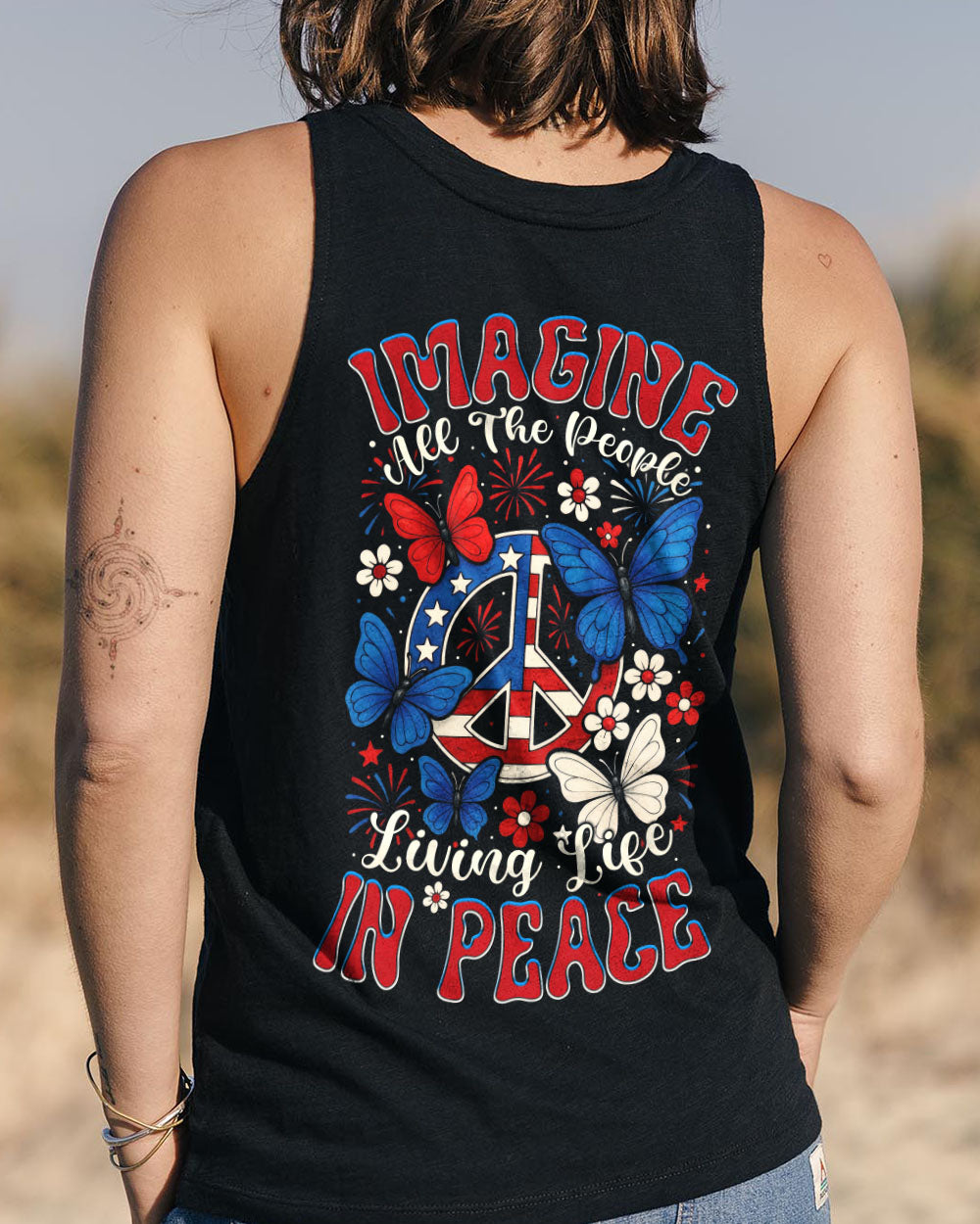 IMAGINE ALL THE PEOPLE LIVING LIFE IN PEACE ALL OVER PRINT - TYTM1505254