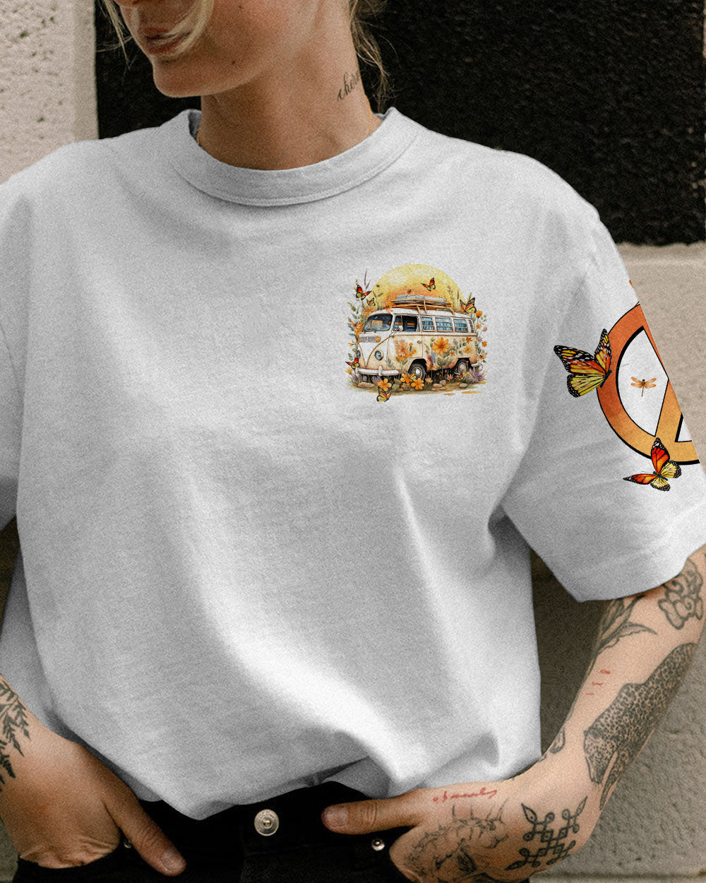 BORN WITH HIPPIE SOULS ALL OVER PRINT - TYTM1508234
