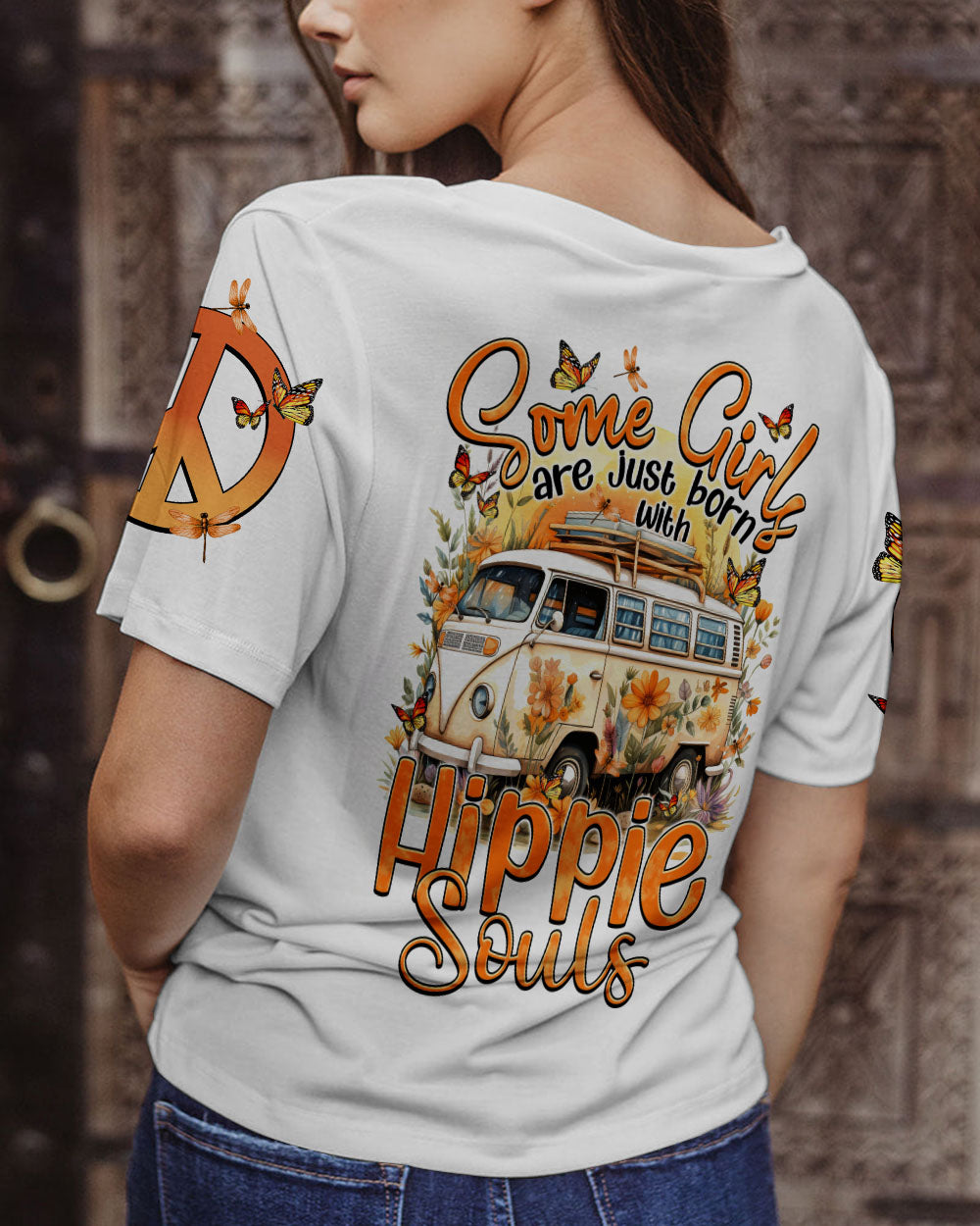 BORN WITH HIPPIE SOULS ALL OVER PRINT - TYTM1508234