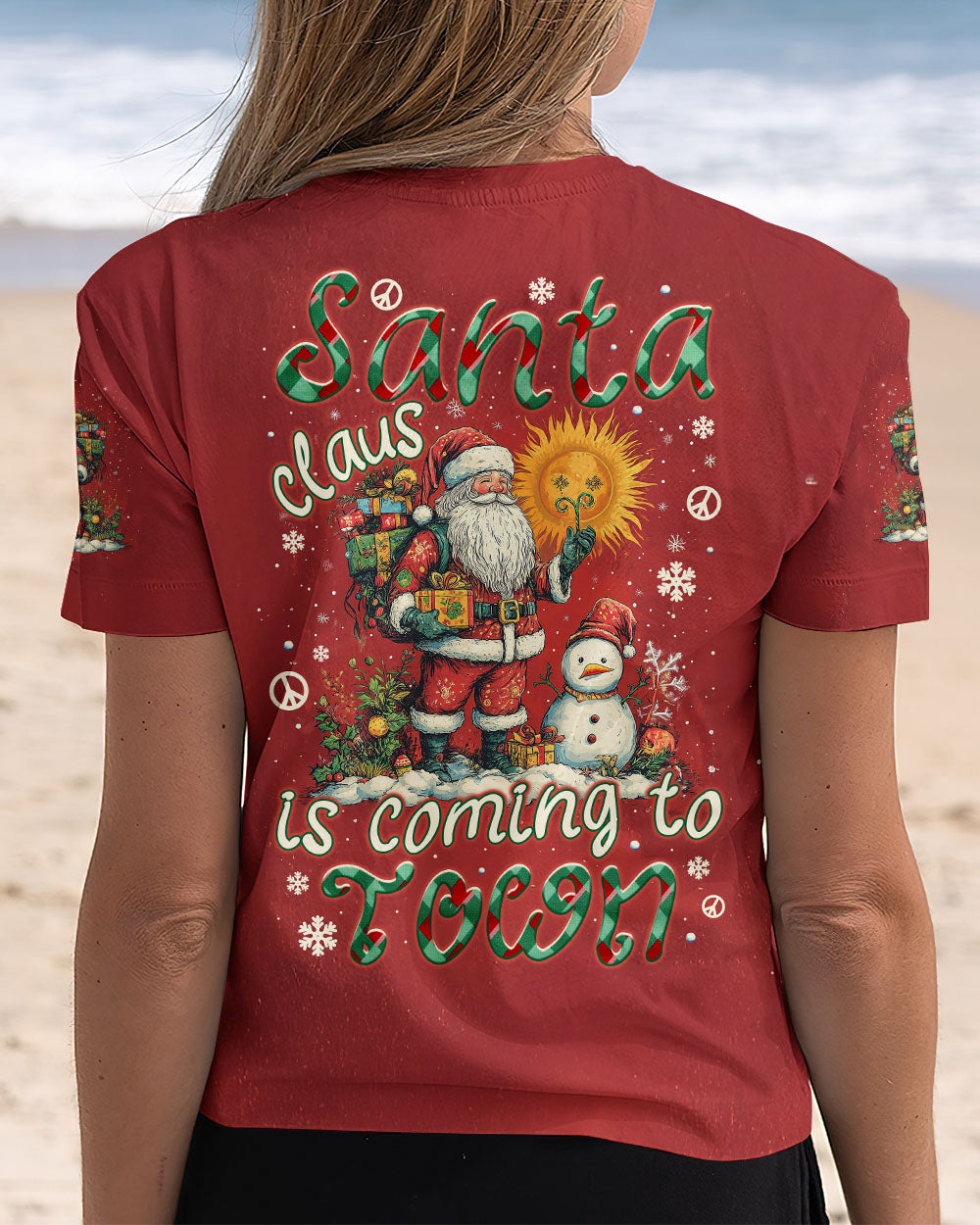 SANTA CLAUS IS COMING CHRISTMAS ALL OVER PRINT - TYTM1511241