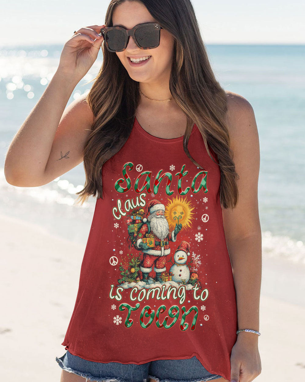 SANTA CLAUS IS COMING CHRISTMAS ALL OVER PRINT - TYTM1511241