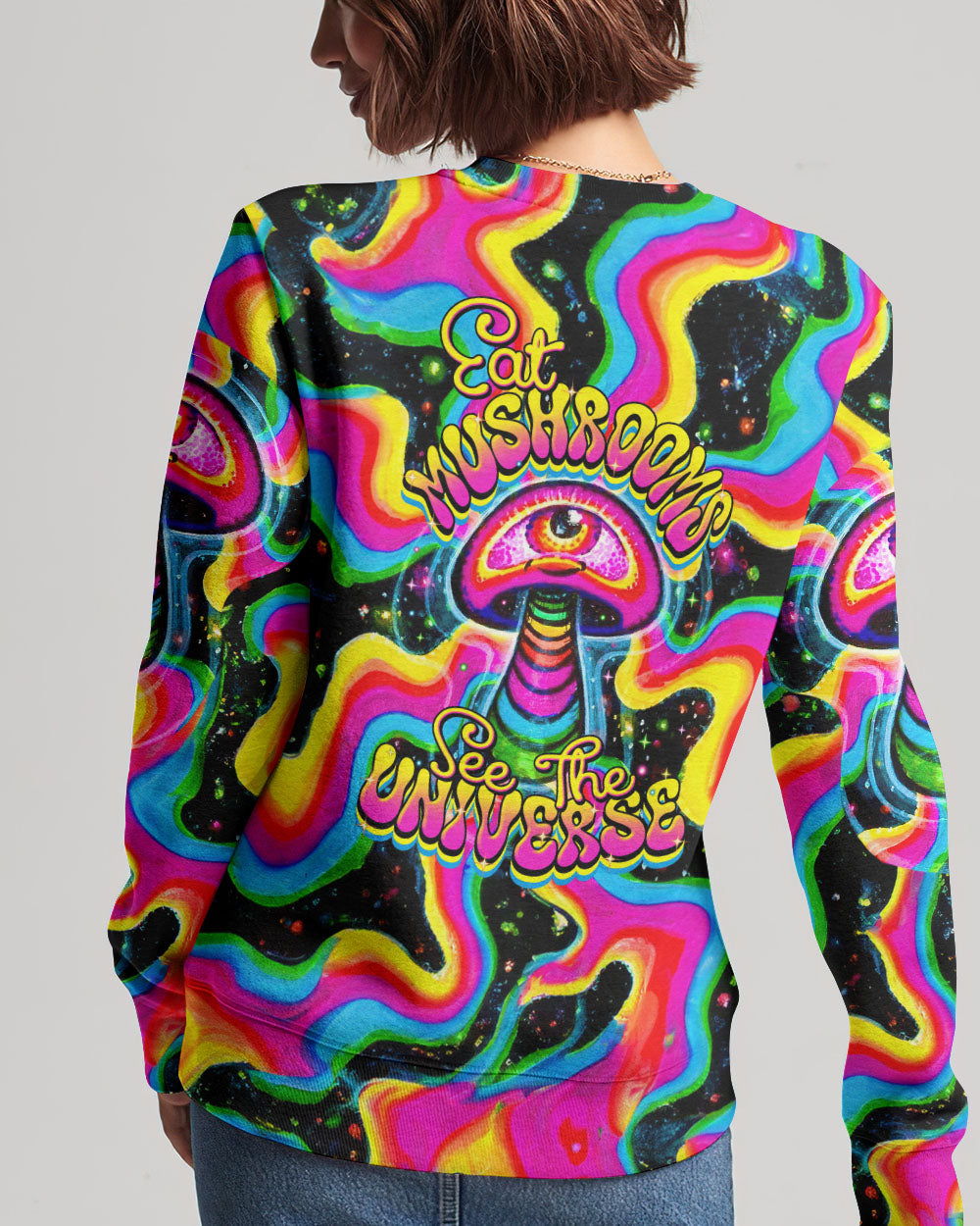 EAT MUSHROOMS SEE THE UNIVERSE TIE DYE ALL OVER PRINT - TYTM1601244