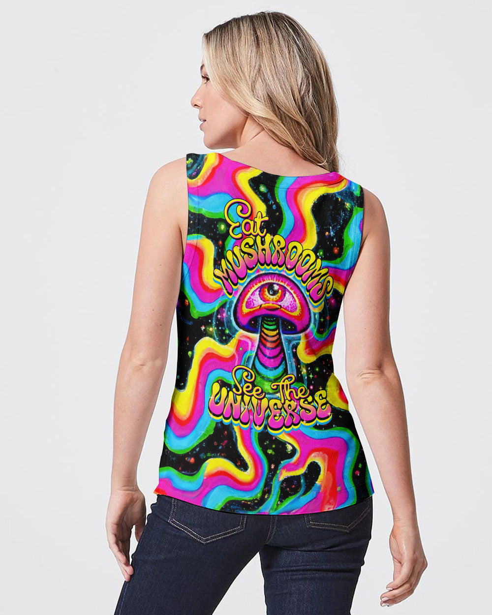 EAT MUSHROOMS SEE THE UNIVERSE TIE DYE ALL OVER PRINT - TYTM1601244