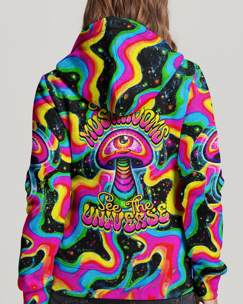 EAT MUSHROOMS SEE THE UNIVERSE TIE DYE ALL OVER PRINT - TYTM1601244