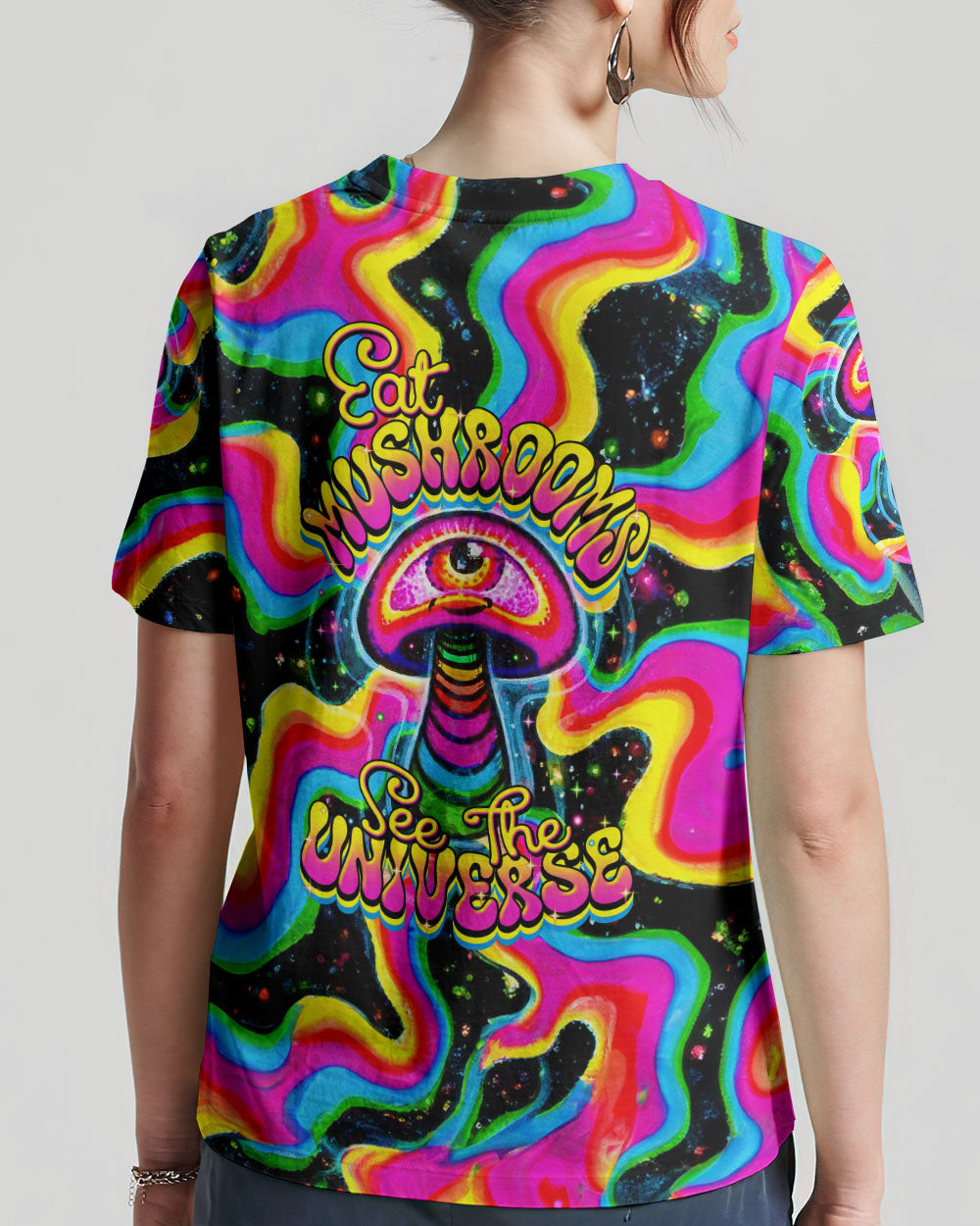 EAT MUSHROOMS SEE THE UNIVERSE TIE DYE ALL OVER PRINT - TYTM1601244