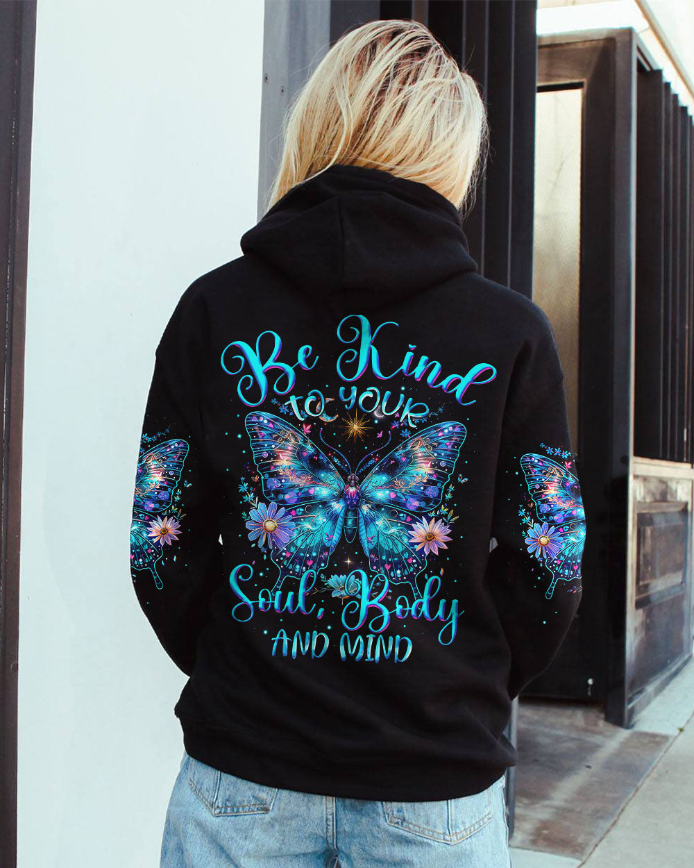 BE KIND TO YOUR MIND BUTTERFLY ALL OVER PRINT - TYTM1603241