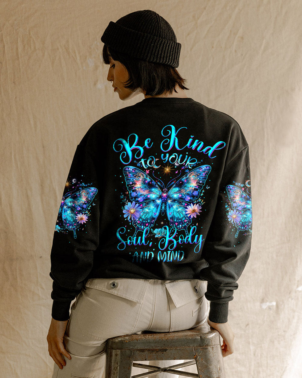BE KIND TO YOUR MIND BUTTERFLY ALL OVER PRINT - TYTM1603241