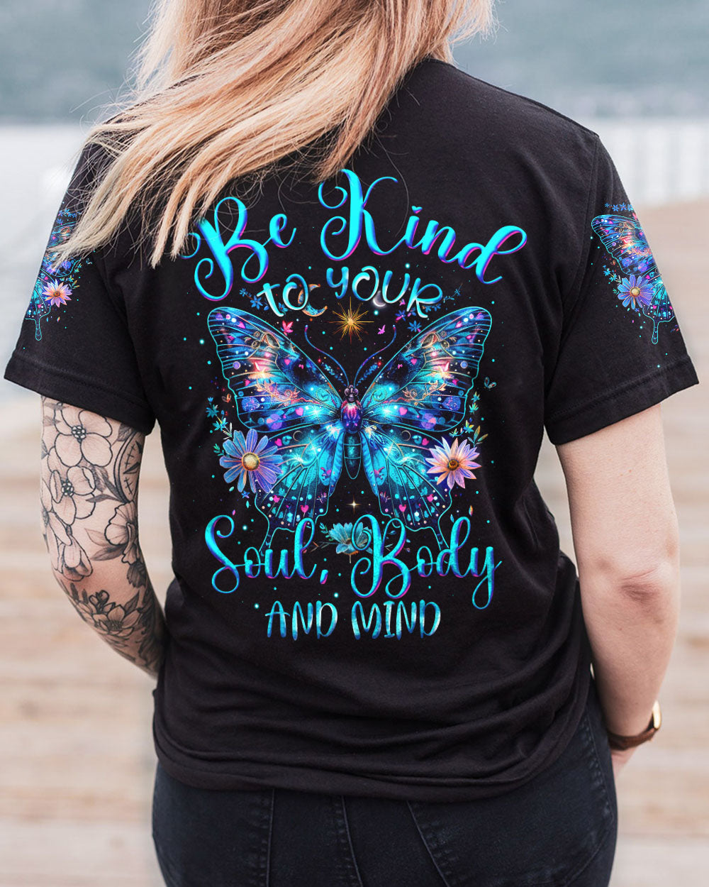 BE KIND TO YOUR MIND BUTTERFLY ALL OVER PRINT - TYTM1603241