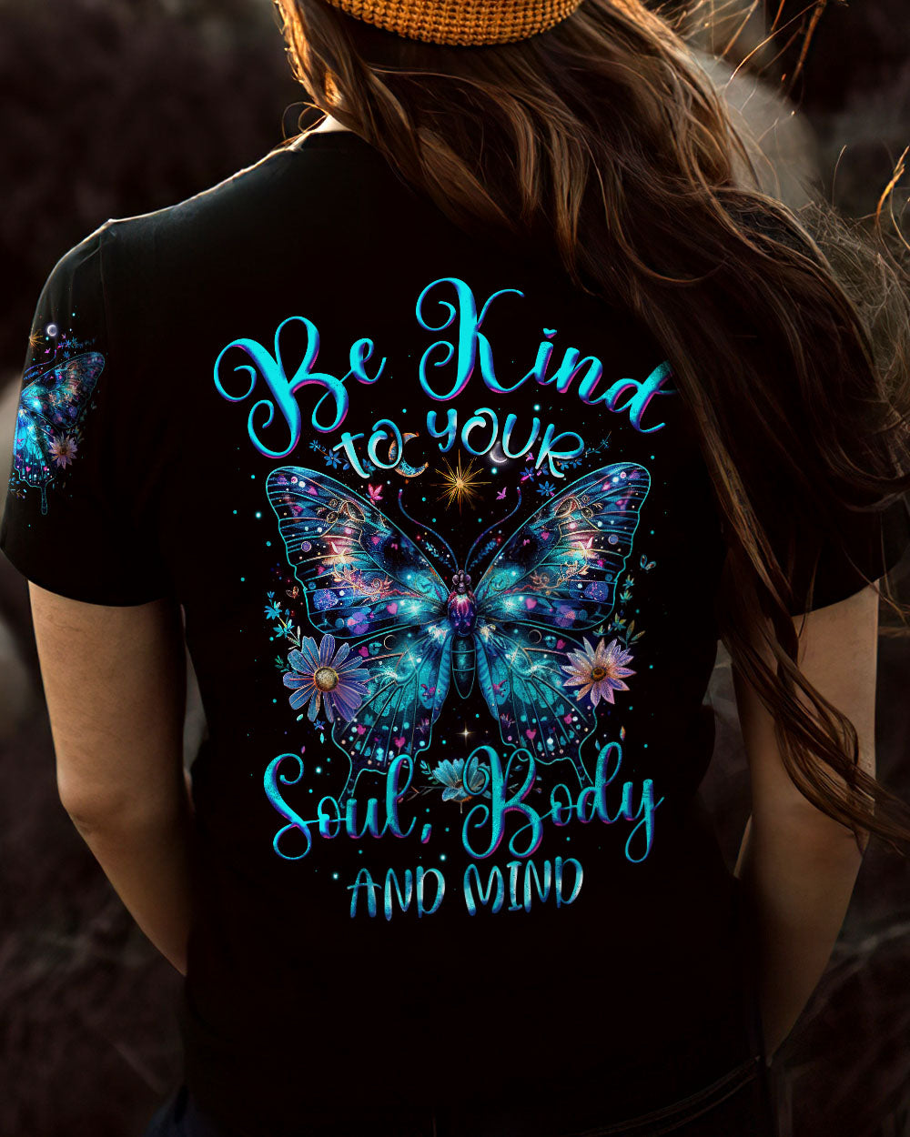 BE KIND TO YOUR MIND BUTTERFLY ALL OVER PRINT - TYTM1603241