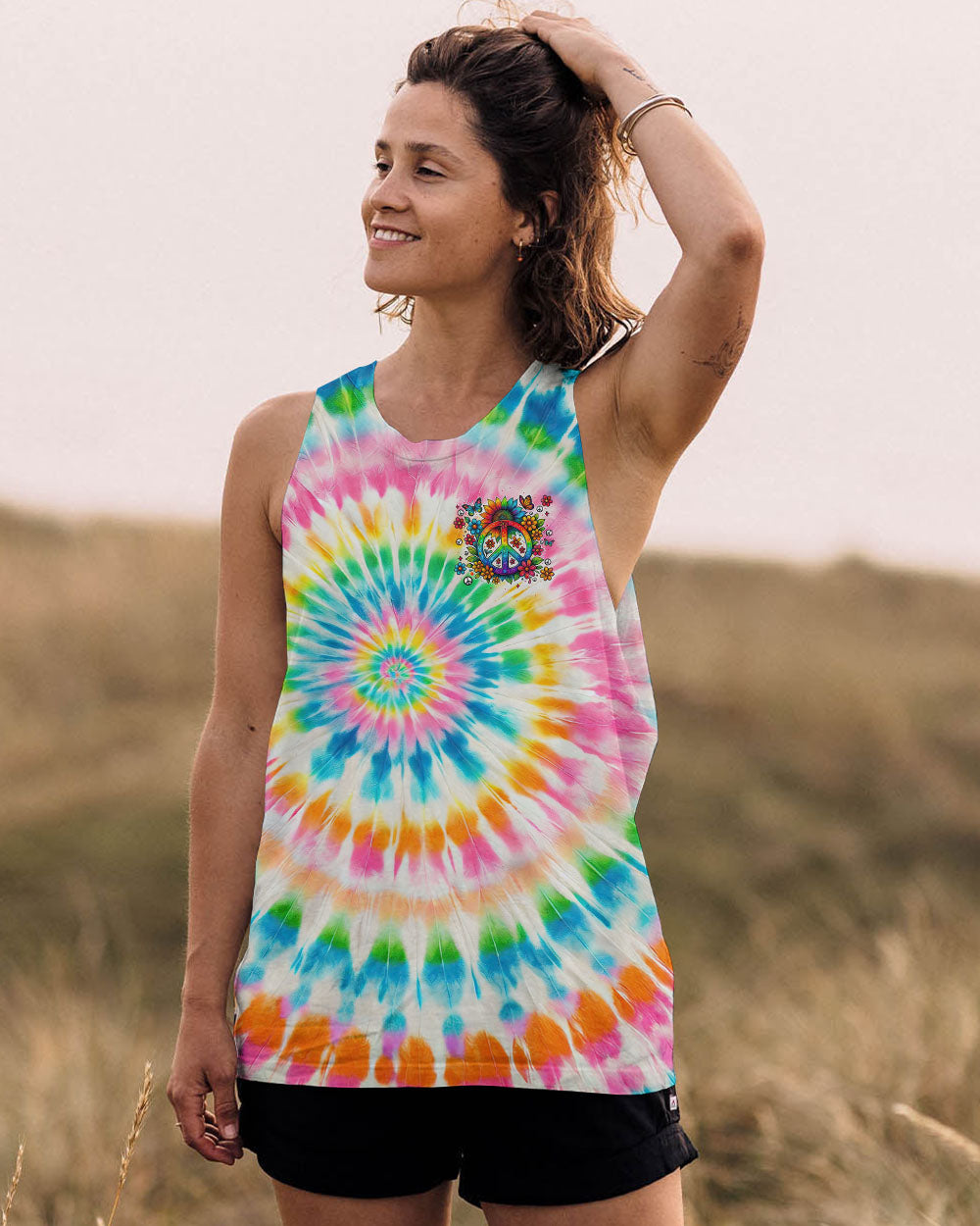IMAGINE ALL THE PEOPLE LIVING LIFE IN PEACE TIE DYE ALL OVER PRINT - TYTM1604251