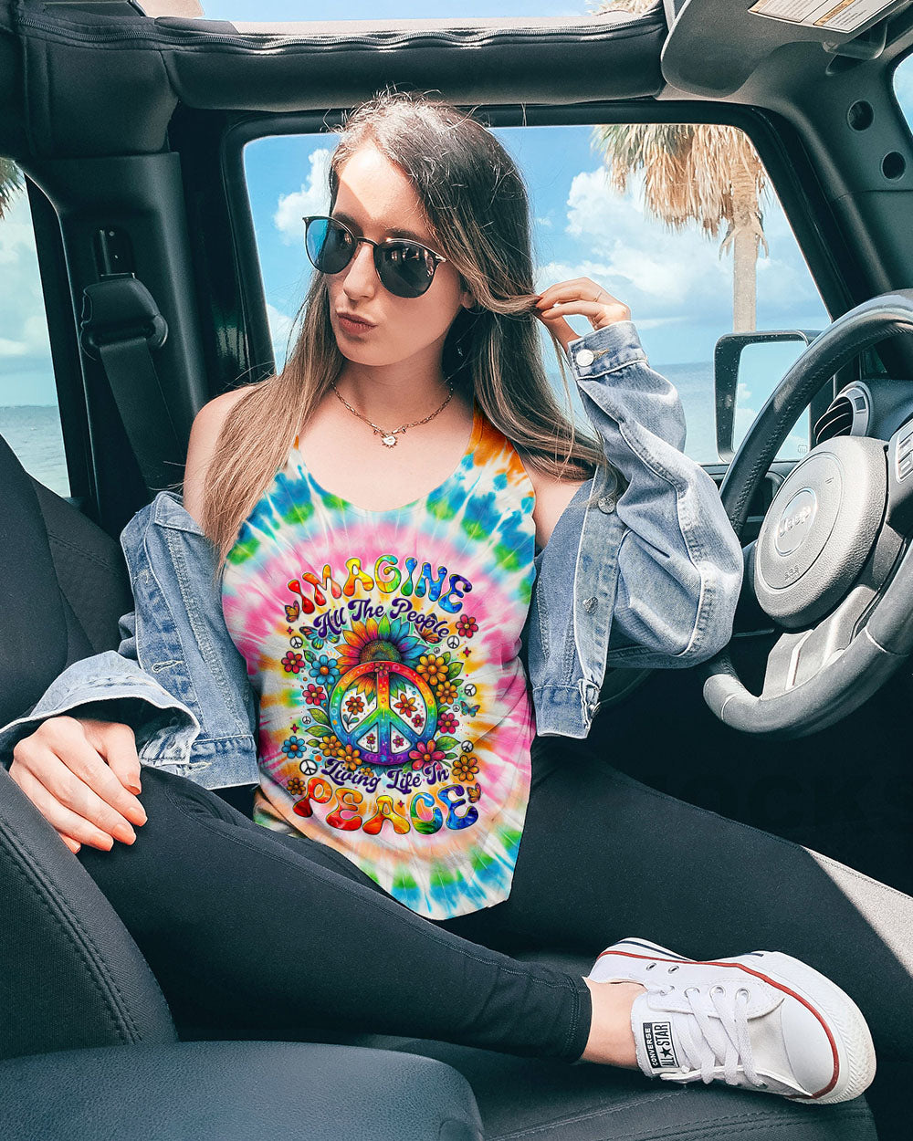 IMAGINE ALL THE PEOPLE LIVING LIFE IN PEACE TIE DYE ALL OVER PRINT - TYTM1604251