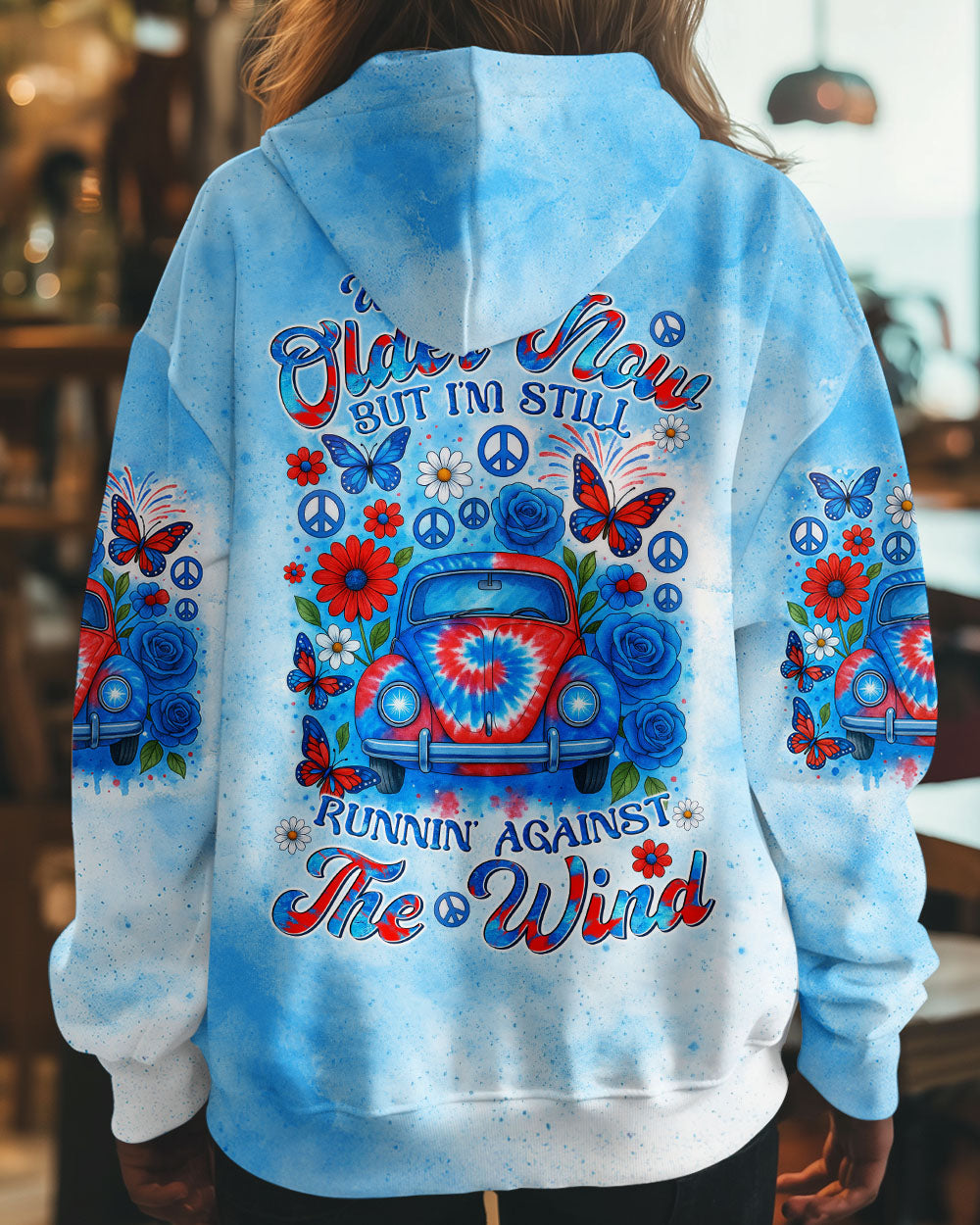 RUNNING AGAINST THE WIND CAR TIE DYE ALL OVER PRINT - TYTM1605251