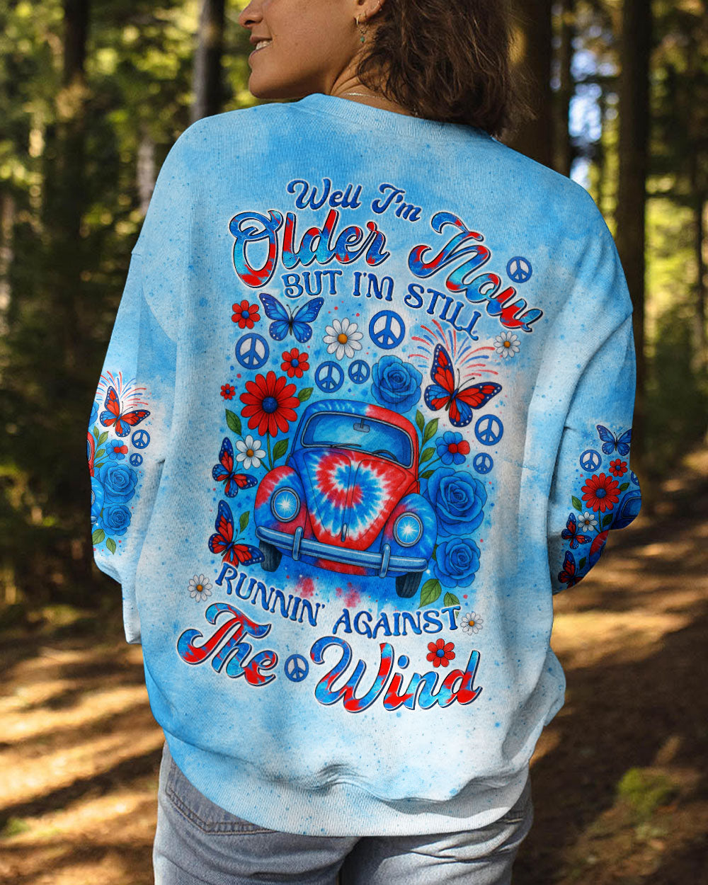 RUNNING AGAINST THE WIND CAR TIE DYE ALL OVER PRINT - TYTM1605251