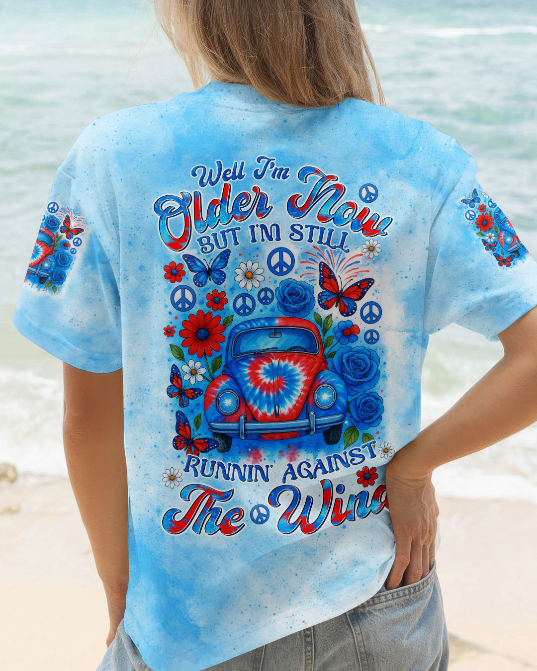 RUNNING AGAINST THE WIND CAR TIE DYE ALL OVER PRINT - TYTM1605251