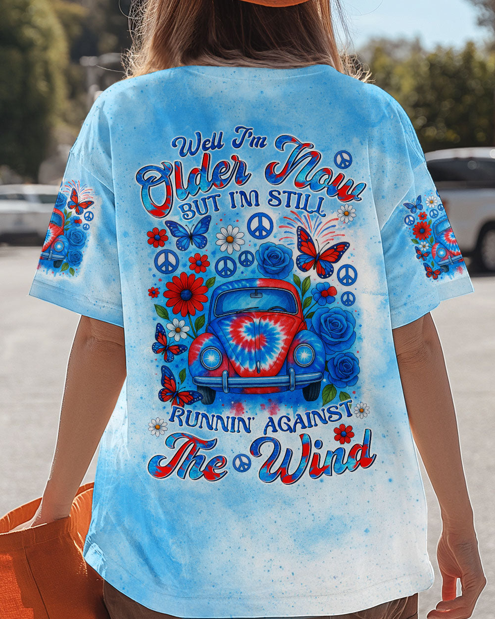 RUNNING AGAINST THE WIND CAR TIE DYE ALL OVER PRINT - TYTM1605251