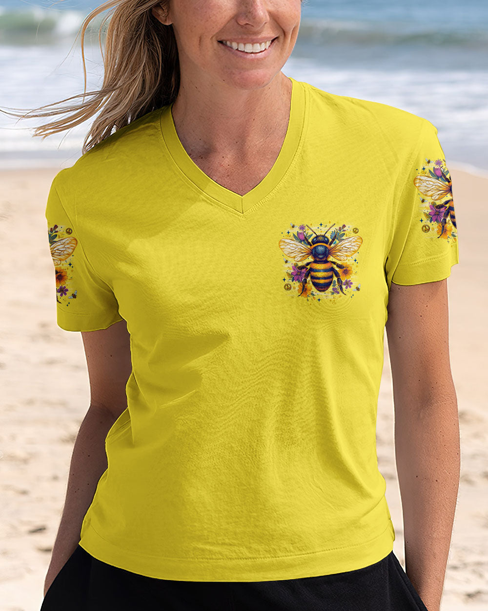 BEE HUMBLE BEE KIND ALL OVER PRINT - TYTM1606251