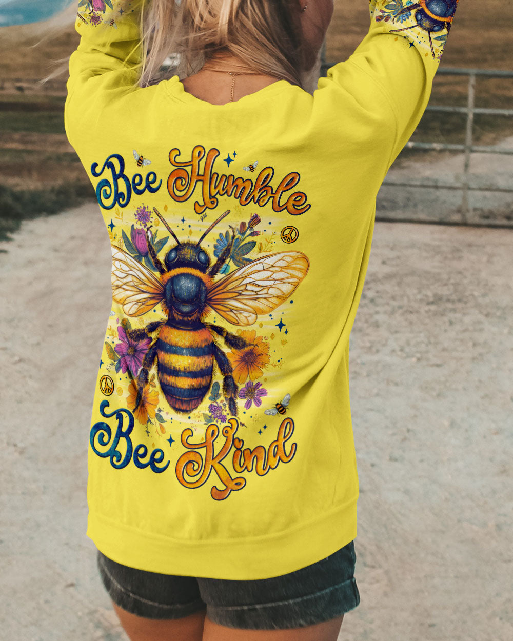BEE HUMBLE BEE KIND ALL OVER PRINT - TYTM1606251