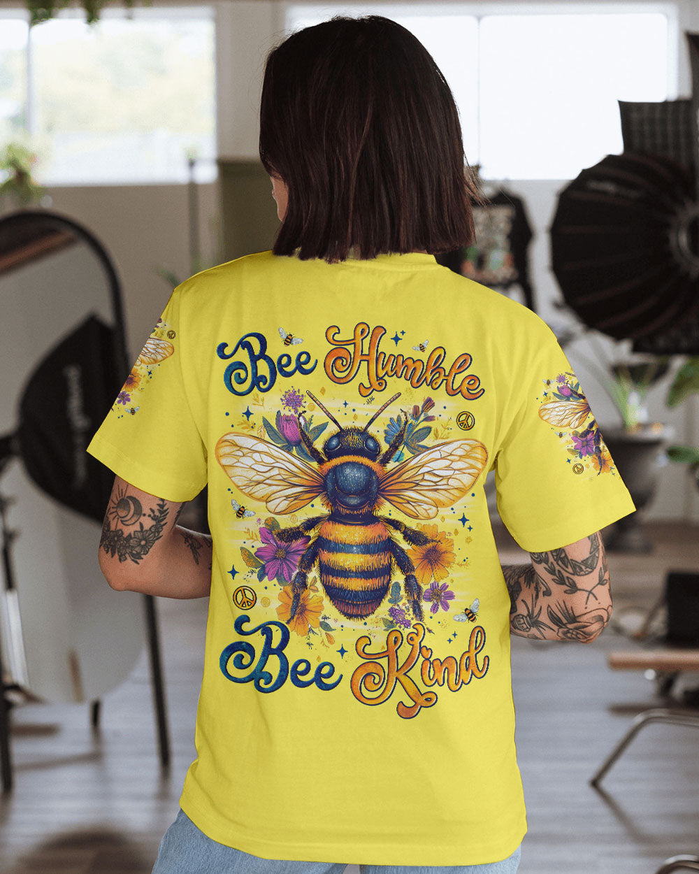 BEE HUMBLE BEE KIND ALL OVER PRINT - TYTM1606251