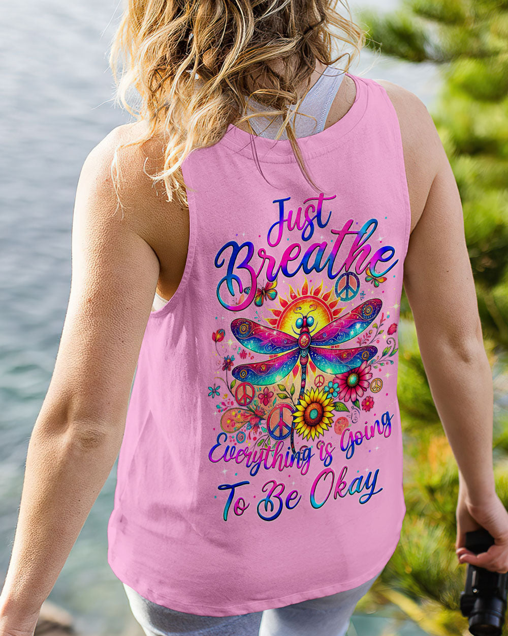 JUST BREATHE DRAGONFLY ALL OVER PRINT - TYTM1607242
