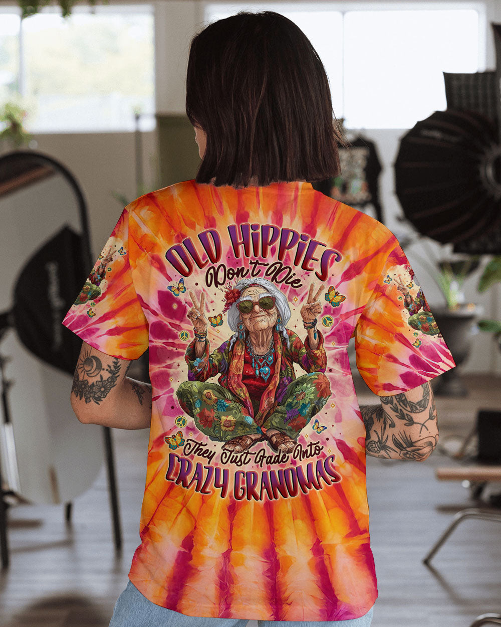 OLD HIPPIES TIE DYE ALL OVER PRINT - TYTM1701251