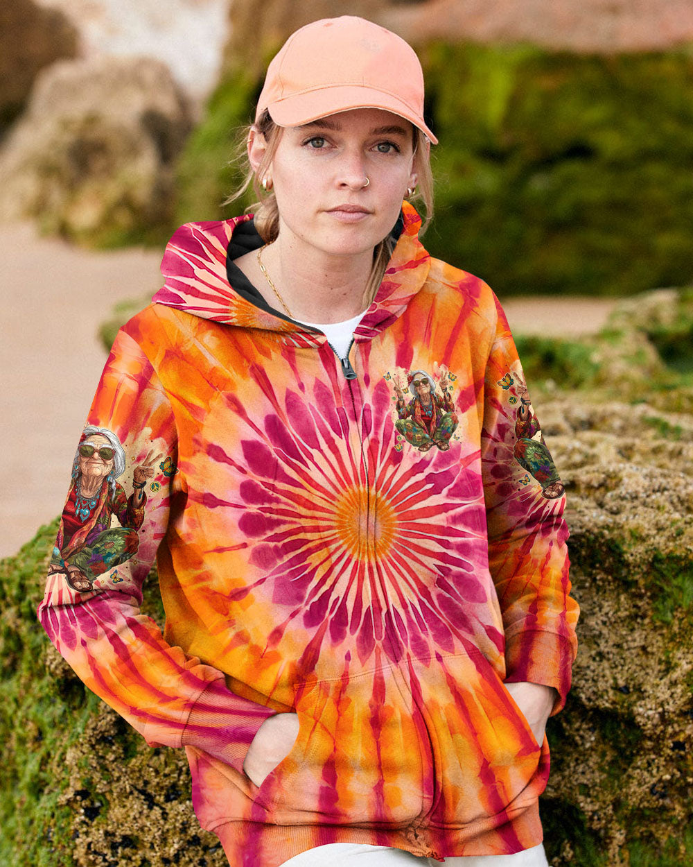 OLD HIPPIES TIE DYE ALL OVER PRINT - TYTM1701251