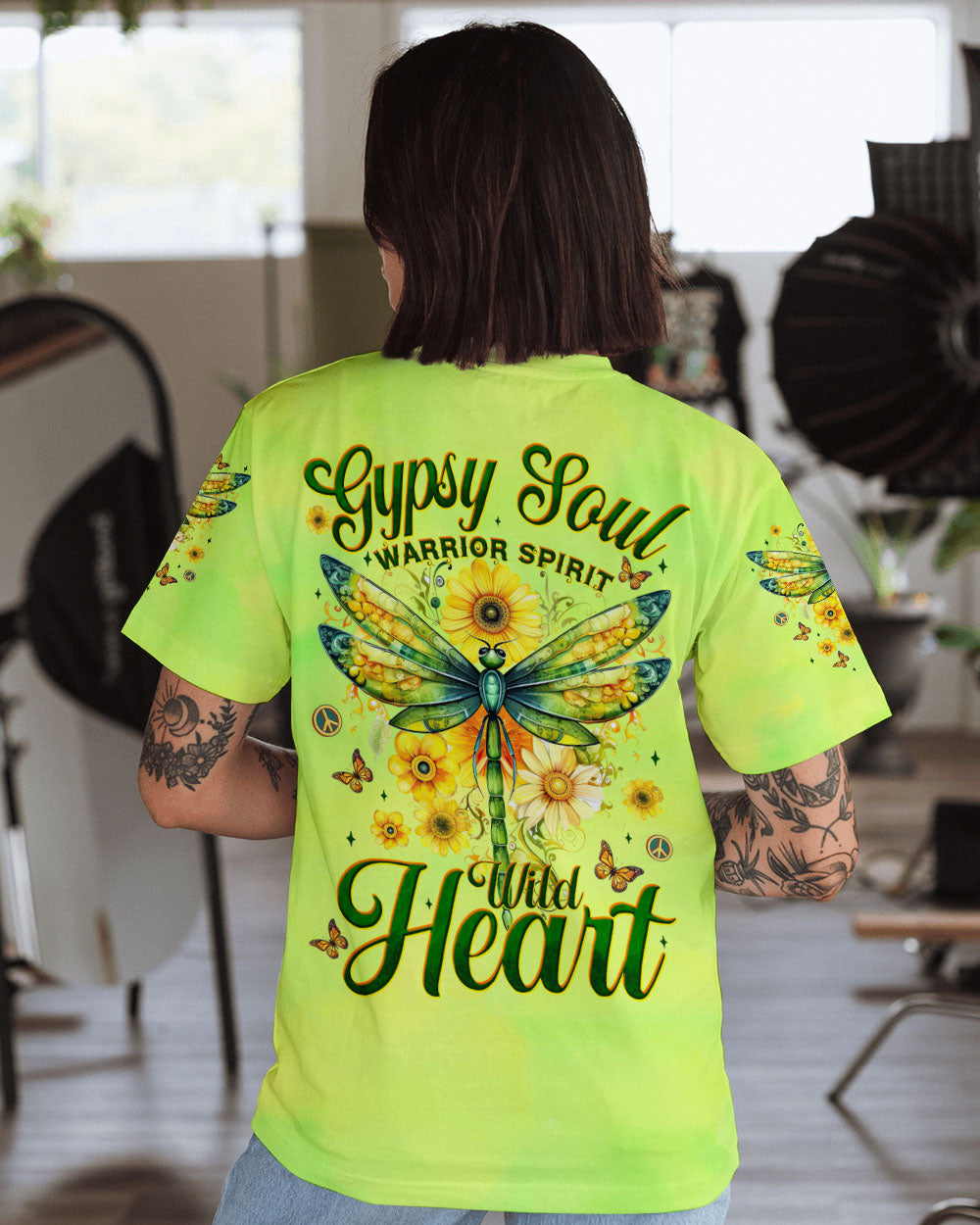 GYPSY SOUL DRAGONFLY ALL OVER PRINT - TYTM1703251