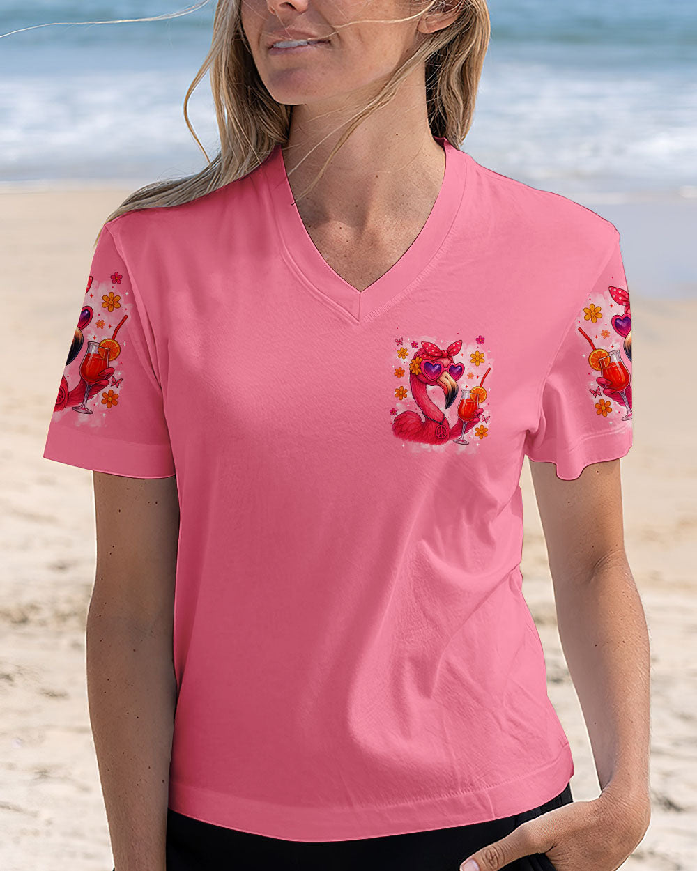 GOOD FOR YOU FLAMINGO HIPPIE ALL OVER PRINT - TYTM1704254