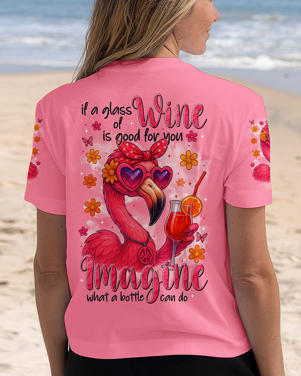 GOOD FOR YOU FLAMINGO HIPPIE ALL OVER PRINT - TYTM1704254