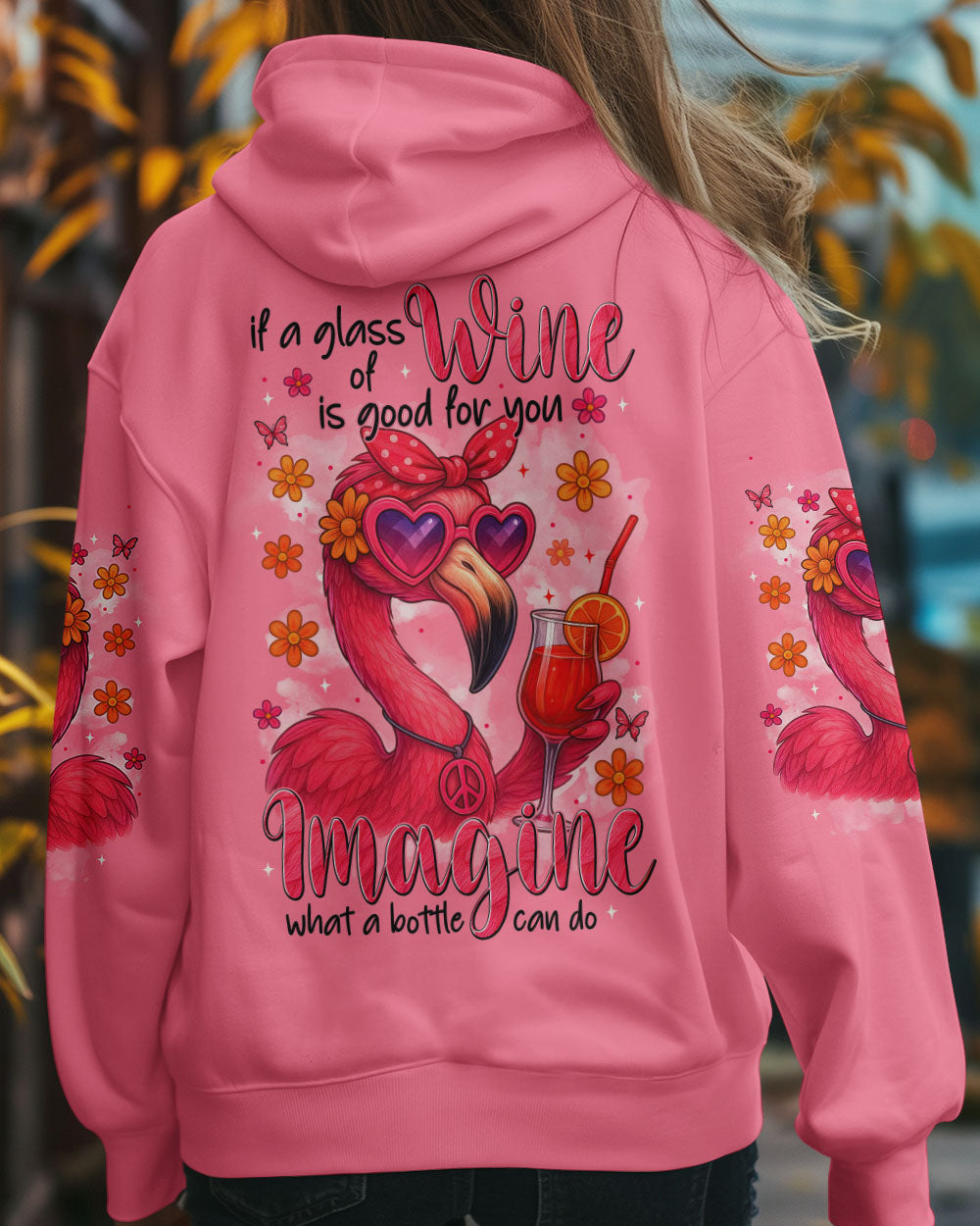 GOOD FOR YOU FLAMINGO HIPPIE ALL OVER PRINT - TYTM1704254