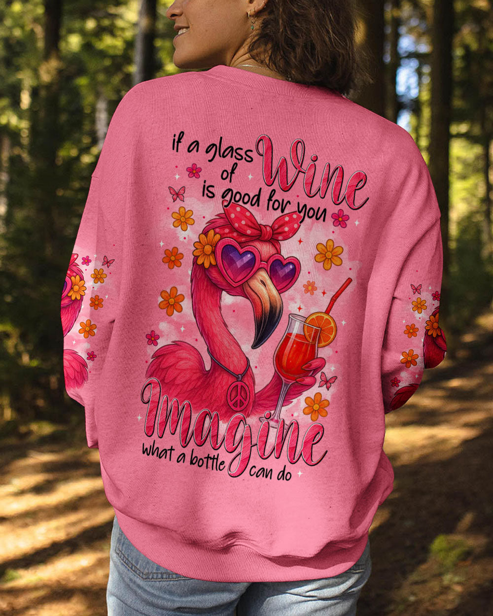 GOOD FOR YOU FLAMINGO HIPPIE ALL OVER PRINT - TYTM1704254