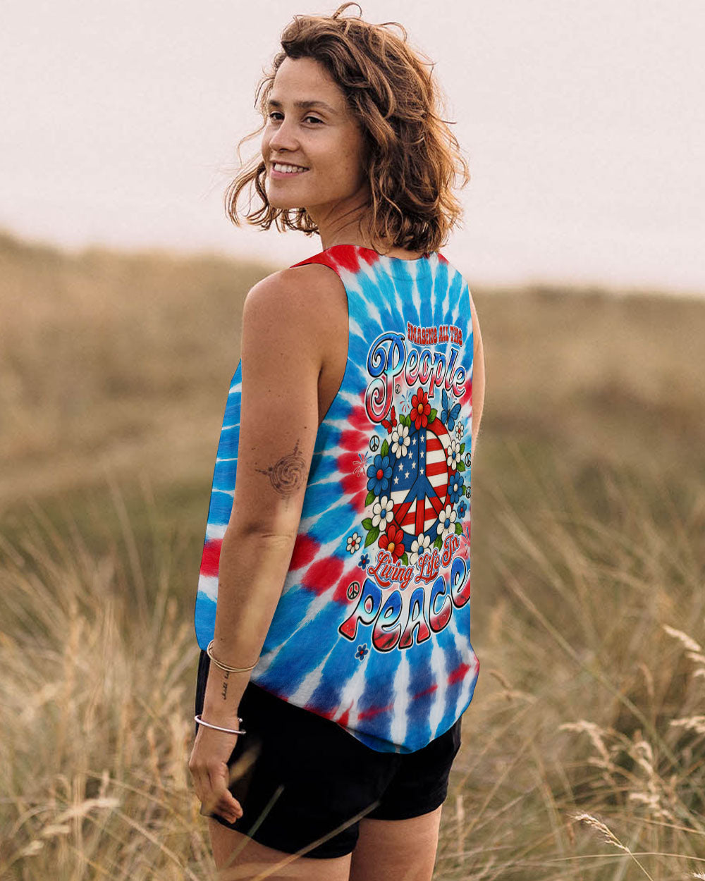 IMAGINE ALL THE PEOPLE LIVING LIFE IN PEACE TIE DYE ALL OVER PRINT - TYQY1605252