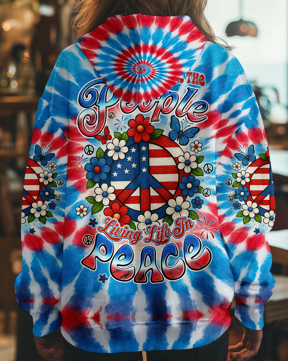 IMAGINE ALL THE PEOPLE LIVING LIFE IN PEACE TIE DYE ALL OVER PRINT - TYQY1605252
