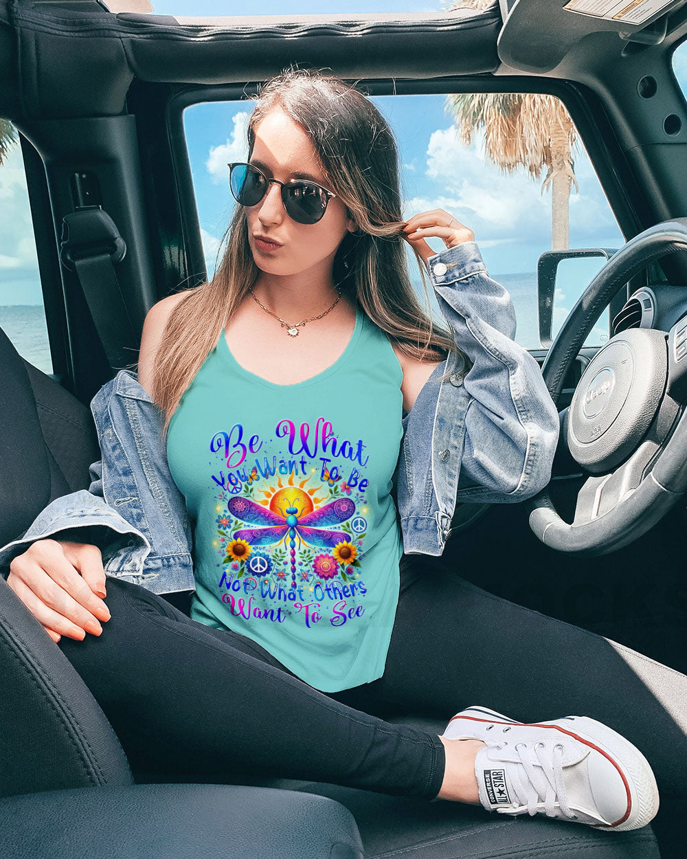 BE WHAT YOU WANT TO BE DRAGONFLY ALL OVER PRINT - TYTM1707241