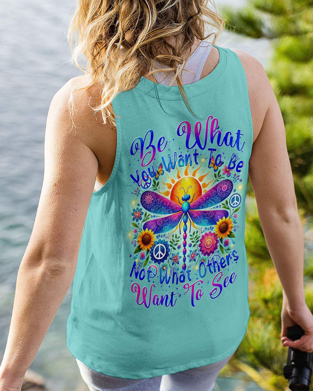 BE WHAT YOU WANT TO BE DRAGONFLY ALL OVER PRINT - TYTM1707241