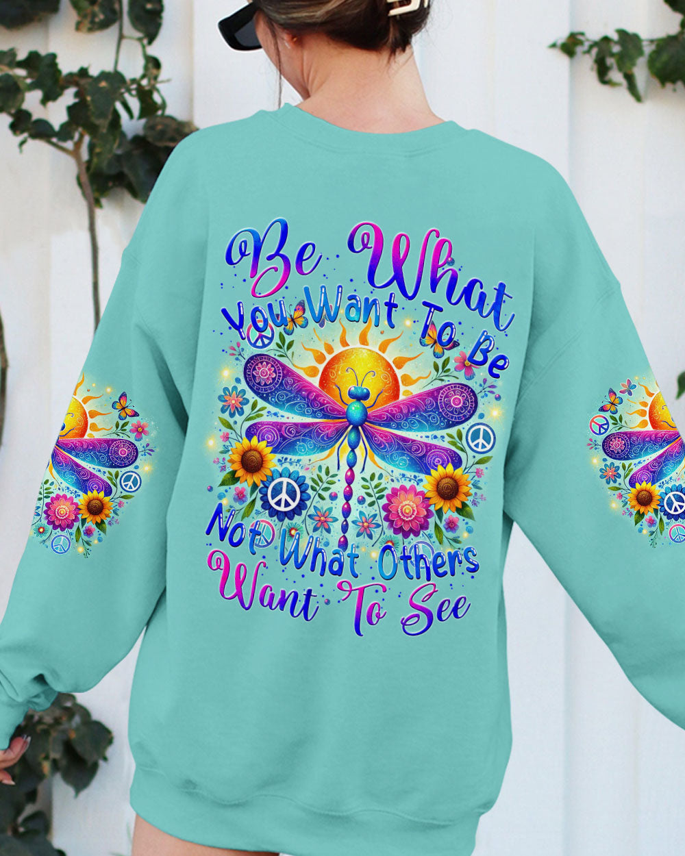 BE WHAT YOU WANT TO BE DRAGONFLY ALL OVER PRINT - TYTM1707241
