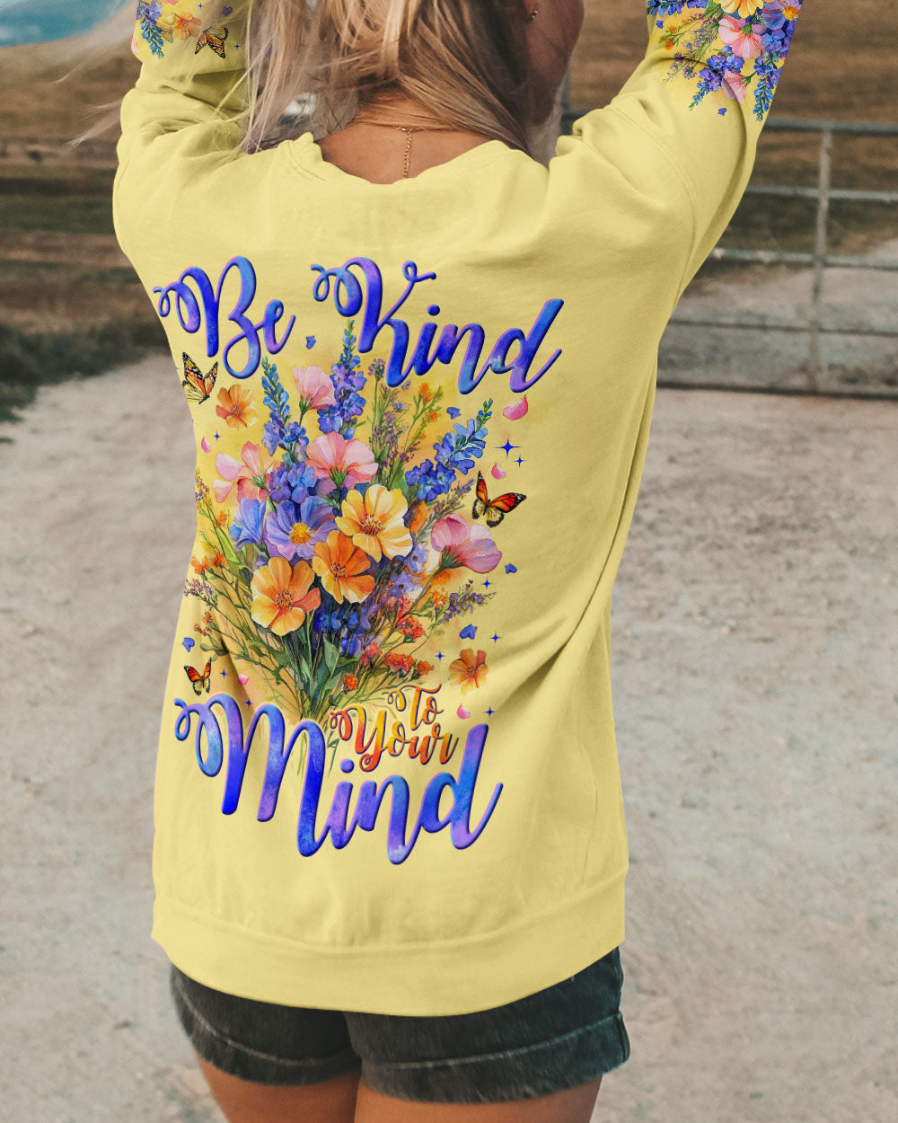 BE KIND TO YOUR MIND WILDFLOWERS ALL OVER PRINT - TYTM1802251