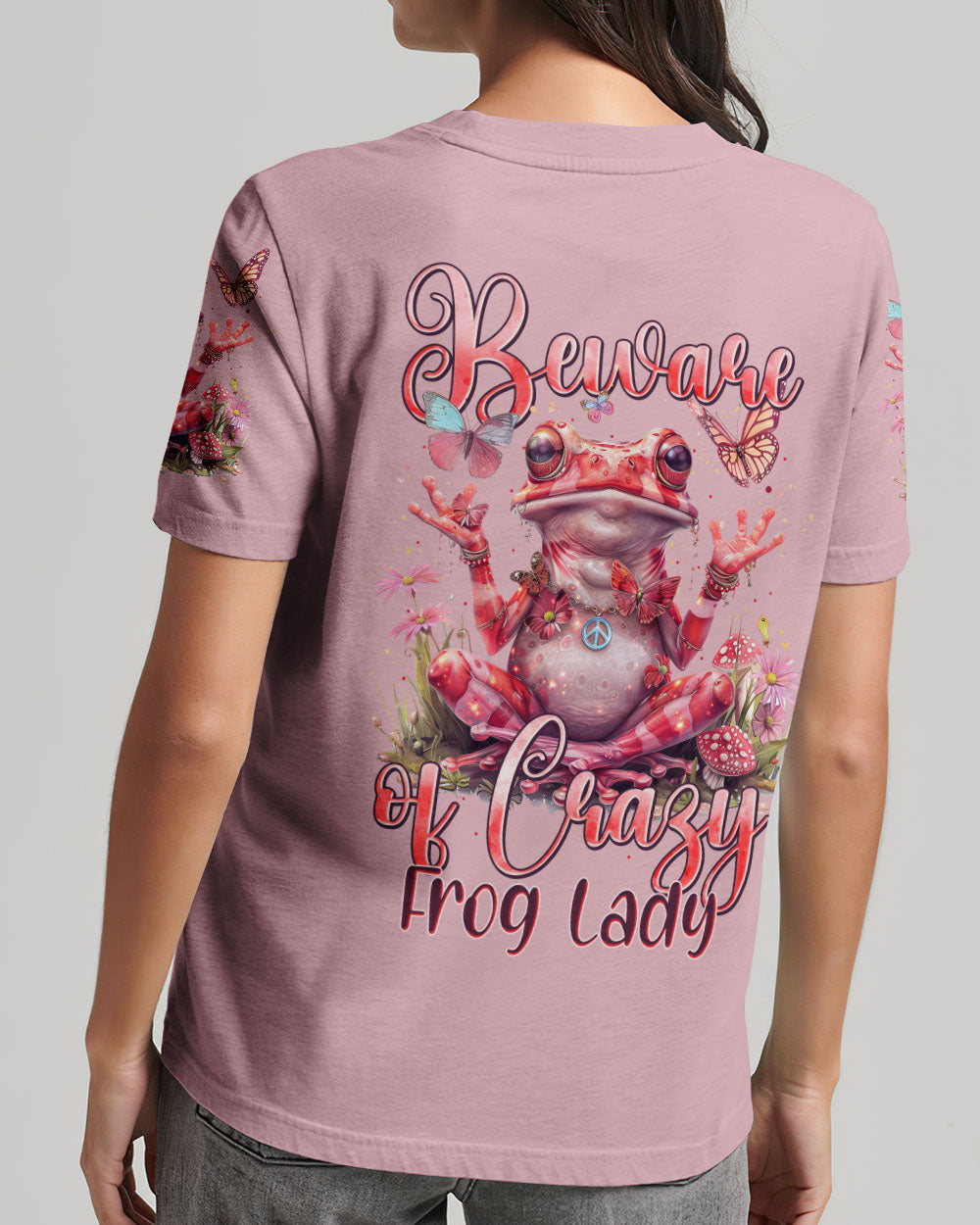 BEWARE OF CRAZY FROG LADY ALL OVER PRINT - TYTM1803241