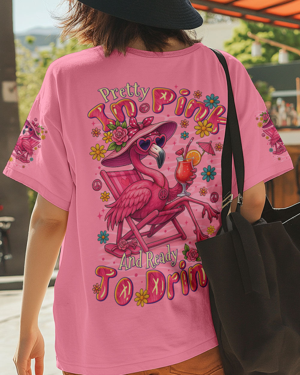 PRETTY IN PINK FLAMINGO ALL OVER PRINT - TYTM1804251