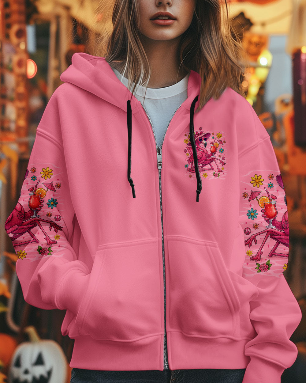 PRETTY IN PINK FLAMINGO ALL OVER PRINT - TYTM1804251