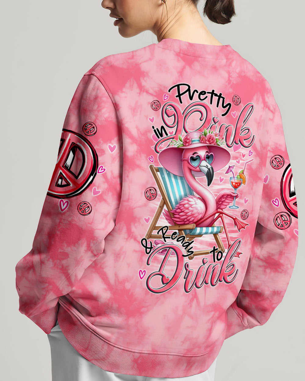 PRETTY IN PINK FLAMINGO ALL OVER PRINT - TYTM1806243
