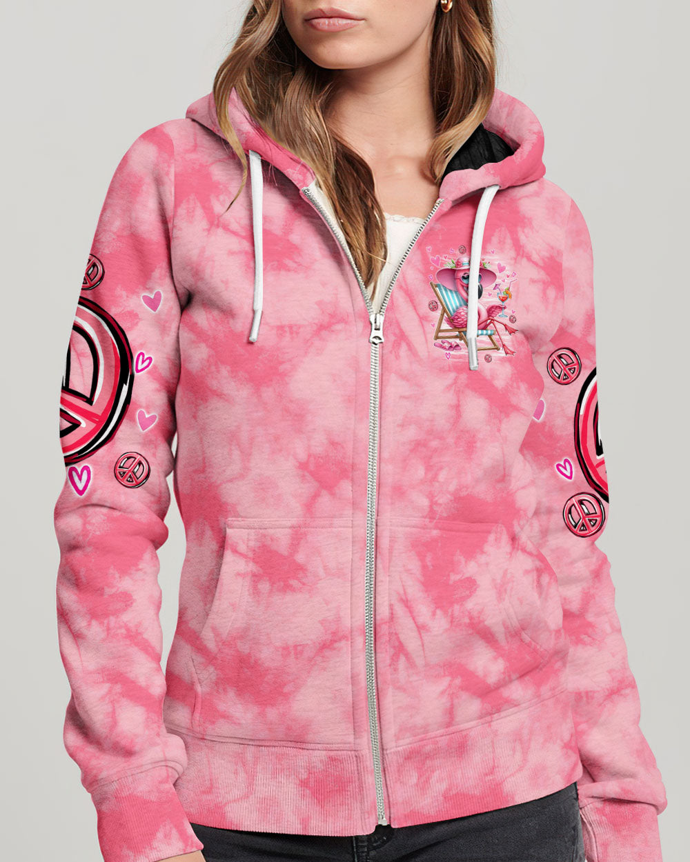 PRETTY IN PINK FLAMINGO ALL OVER PRINT - TYTM1806243