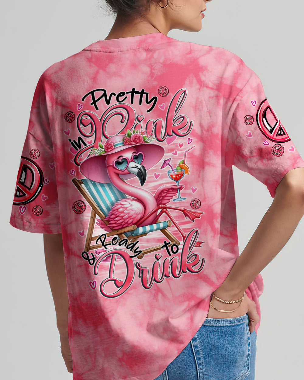PRETTY IN PINK FLAMINGO ALL OVER PRINT - TYTM1806243