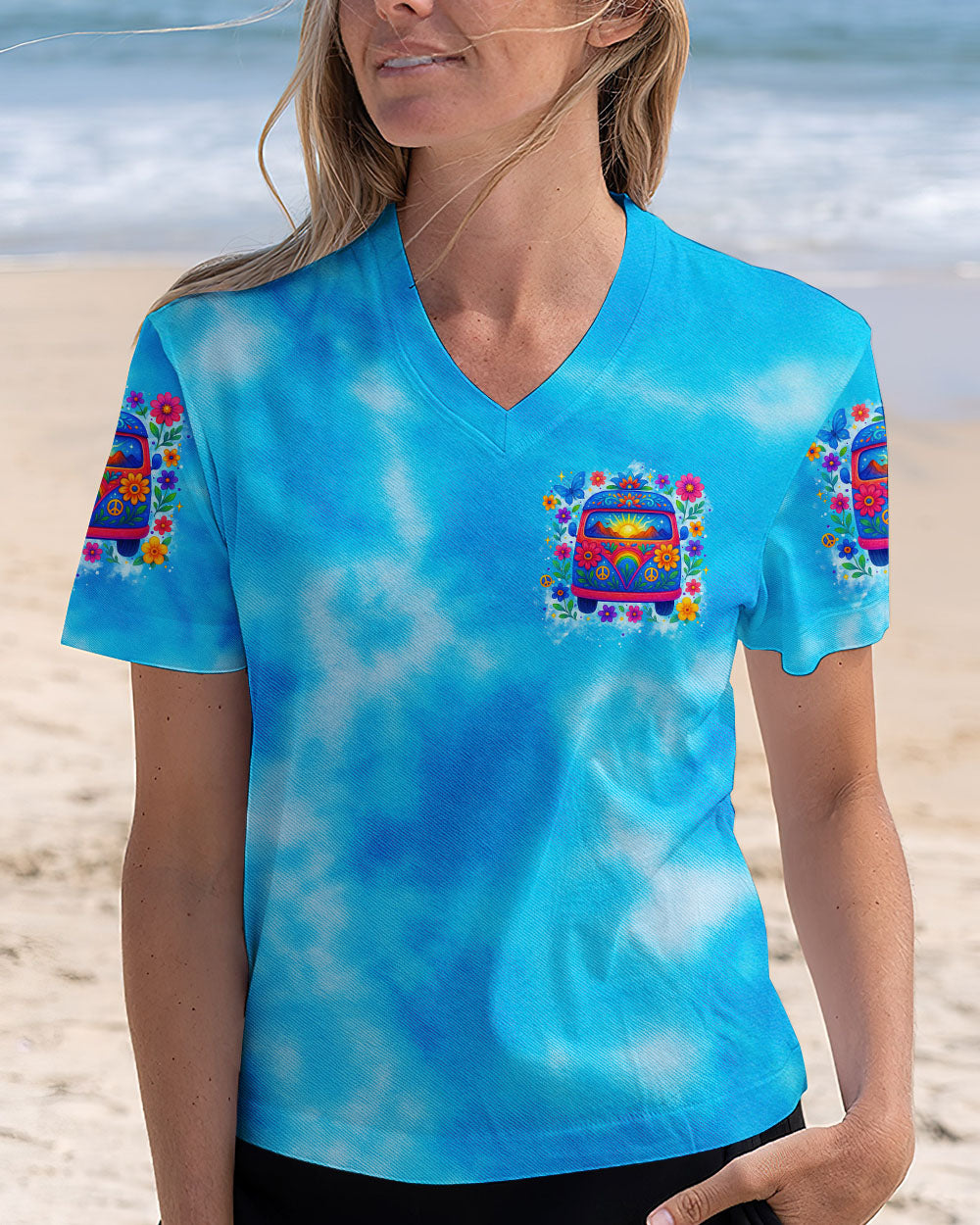 RUNNING AGAINST THE WIND CAR TIE DYE ALL OVER PRINT - TYTM1806253