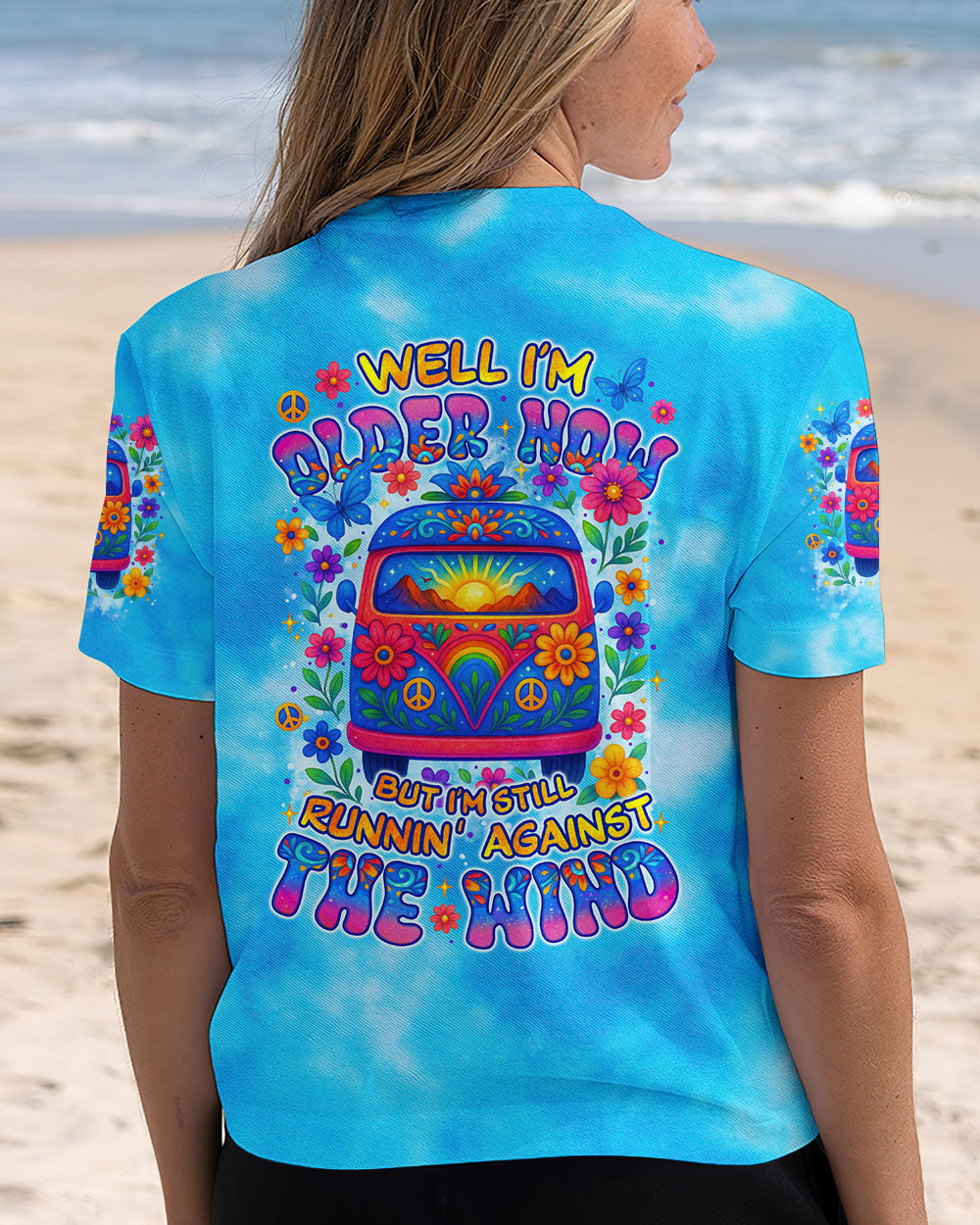 RUNNING AGAINST THE WIND CAR TIE DYE ALL OVER PRINT - TYTM1806253