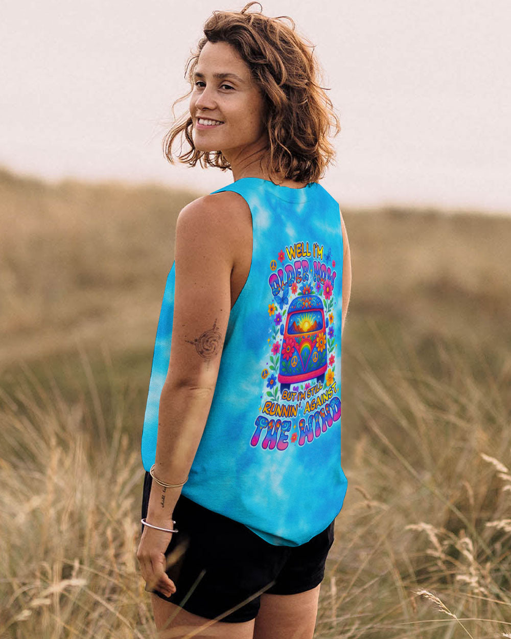 RUNNING AGAINST THE WIND CAR TIE DYE ALL OVER PRINT - TYTM1806253